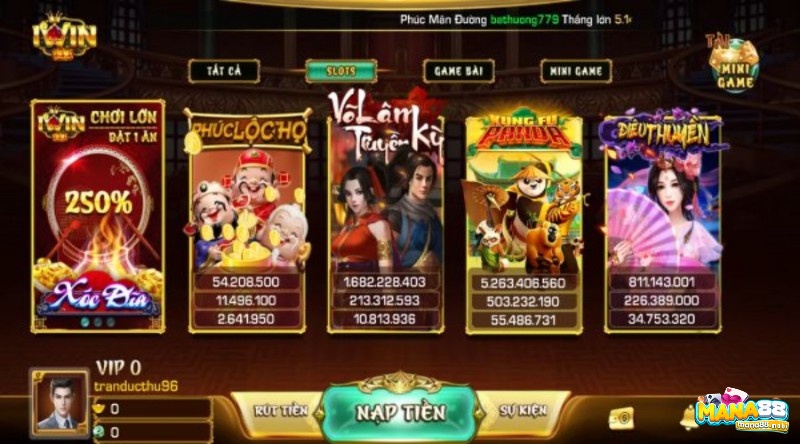 Slot game tại cổng game iwin 257