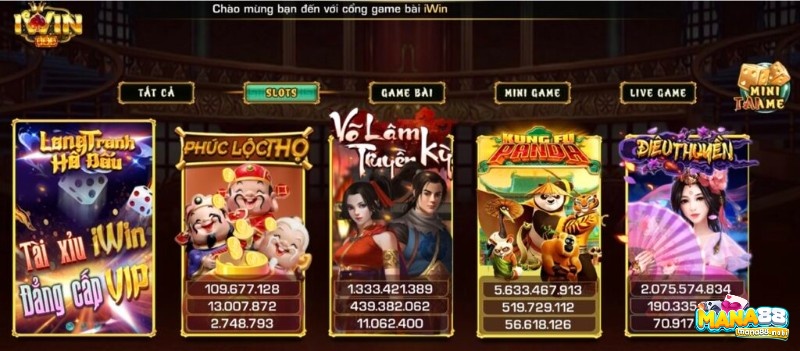 Mỗi game slot Play.IWIN là một khu vực đầy màu sắc