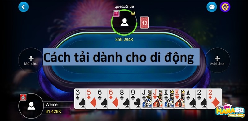 Cách tải game đánh bài tiến lên đổi the cào cho di động