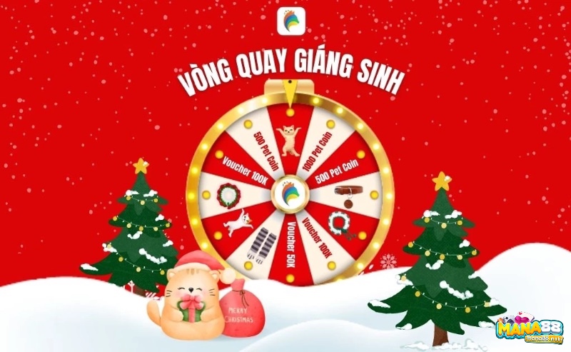 Vòng quay giáng sinh tại sự kiện nhan qua cf giang sinh