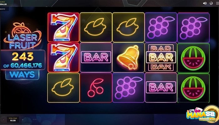 Laser Fruit là game slot có cách chơi đơn giản