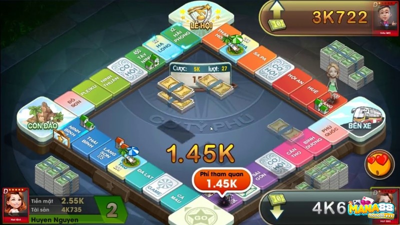 Đồ họa cờ tỷ phú Zingplay khá bắt mắt