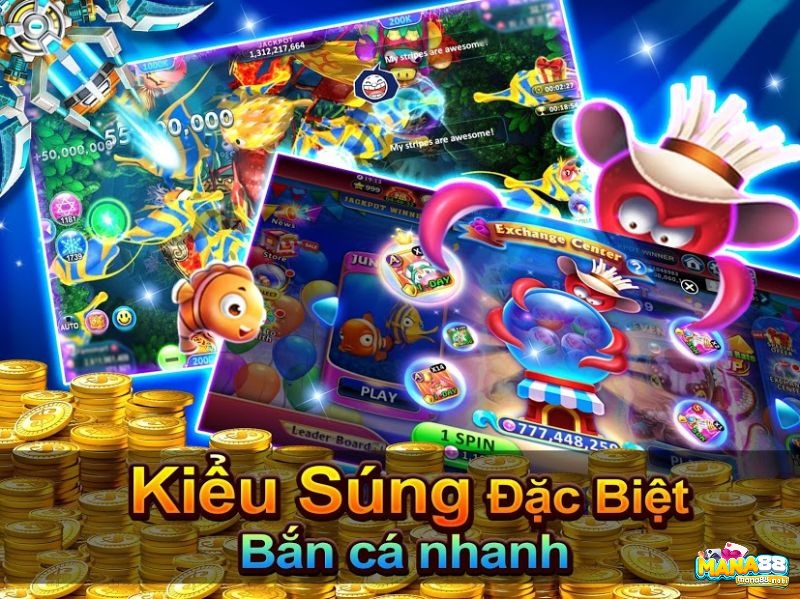 Game thợ săn cá có súng đặc biệt