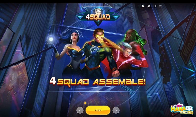 4Squad: Game slot chủ đề siêu anh hùng từ Red Tiger