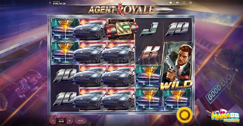 Giao diện chính của slot Agent Royale