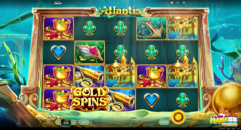  Trò chơi slot chủ đề kho báu biển cả này có 5 cuộn 4 hàng và 30 cách chiến thắng