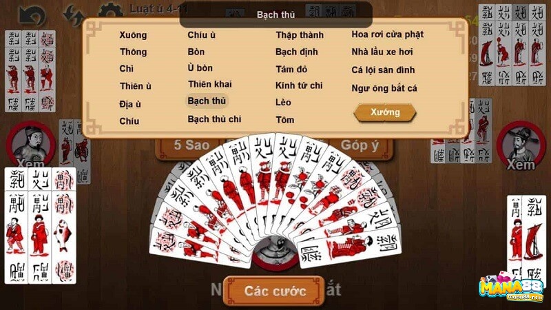 Thuộc nằm lòng các cước Ù Chắn cơ bản