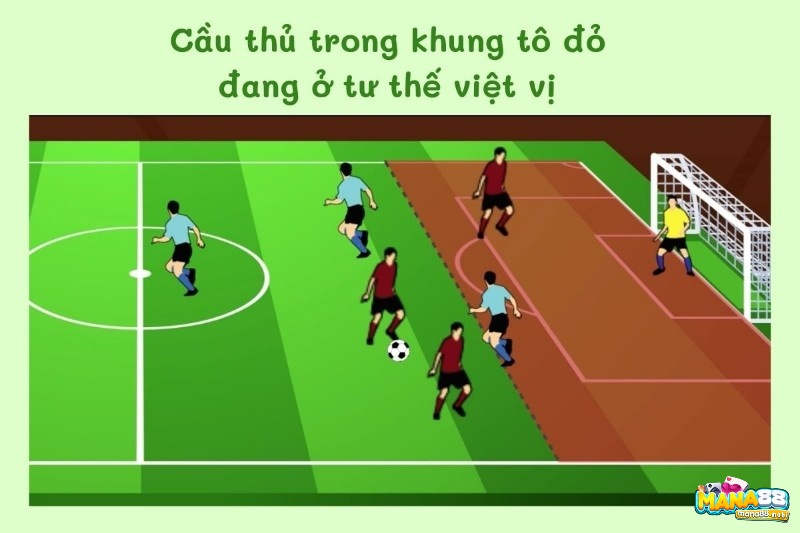 Trường hợp cầu thủ bị việt vị