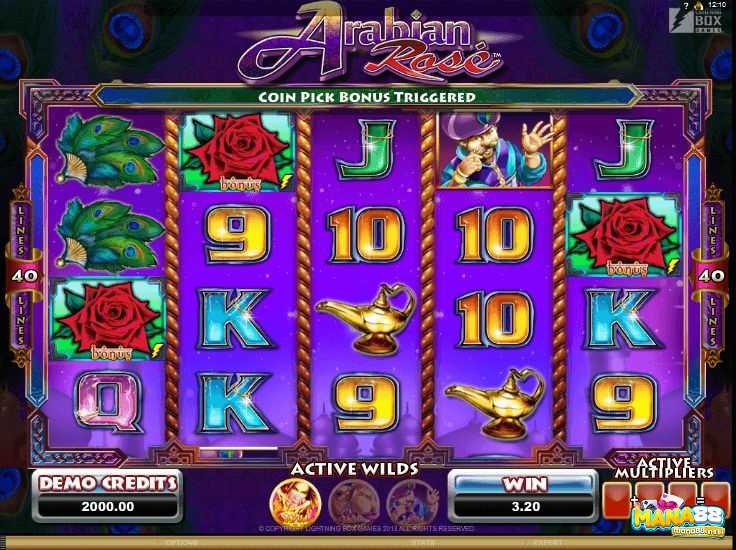 Slot game này mang đến lối chơi thú vị với các biểu tượng và yếu tố liên quan đến văn hóa Ả Rập và câu chuyện thần thoại.