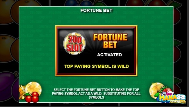 Fortune Bet biến 2 biểu tượng slot 20p (vàng và đỏ) trở thành biểu tượng Wild