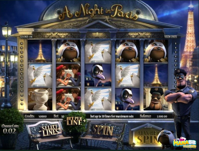 A night in Paris slot nói về việc trộm cắp các tác phẩm nghệ thuật quý