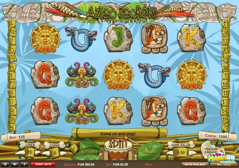 Aztec Secrets slot có chủ đề về người Aztec