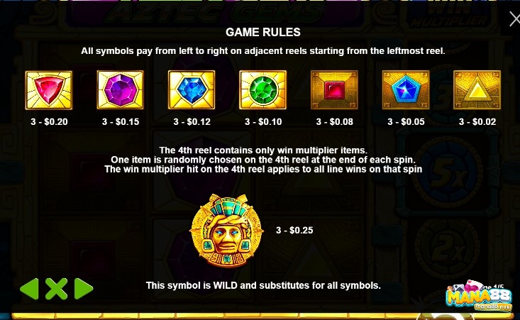 Wild trong Aztec Slots được mô tả bởi hình ảnh một thủ lĩnh người Aztec