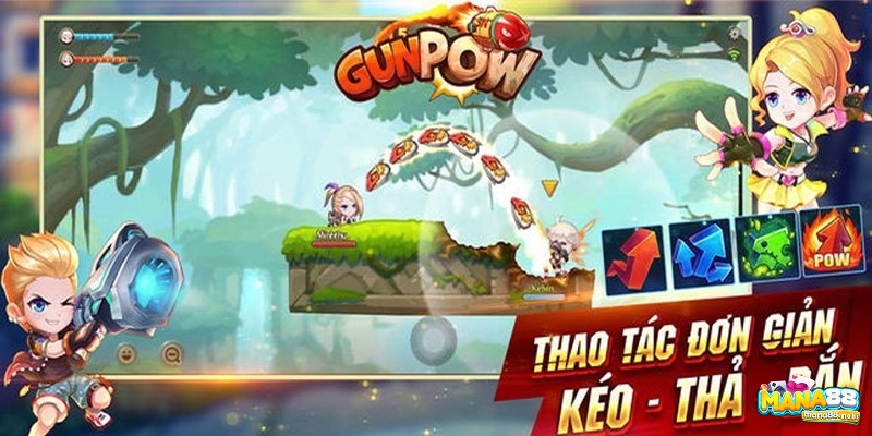 Game Artillery game trên mobile Gunpow