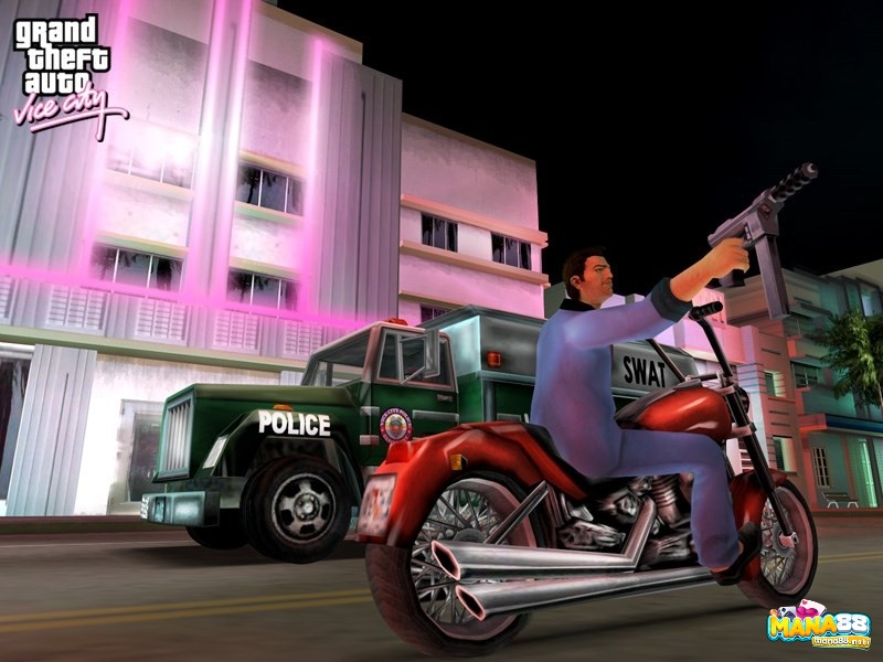 Game Grand Theft Auto: Vice City với lối chơi tự do đa dạng