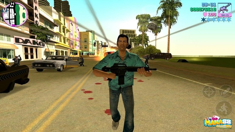 Nhân vật chính trong game là tên tội phạm Tommy Vercetti