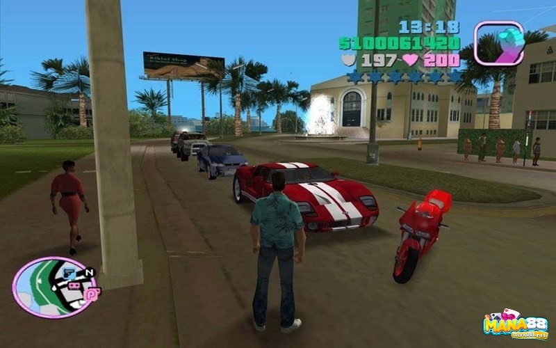 Game Grand Theft Auto: Vice City có đồ họa bắt mắt và chi tiết