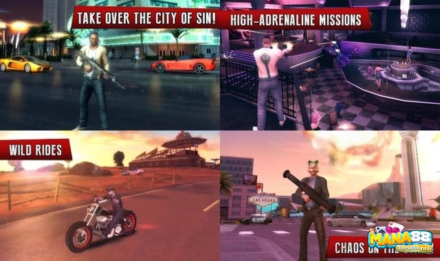 Gangstar Vegas là game có hơn 80 nhiệm vụ khác nhau