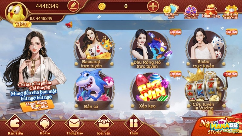 Giao diện web game hiện đại mang đến trải nghiệm sống động 