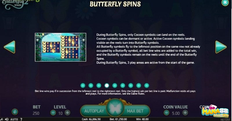 Butterfly Spins sẽ giúp mở cả ba khu vực chơi, tăng thêm cơ hội thắng