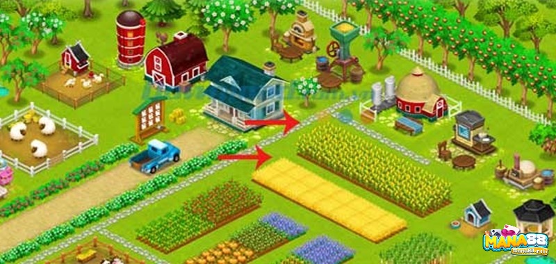 Game nông trại Hay Day có lối chơi mô phỏng việc phát triển nông trại cho người chơi