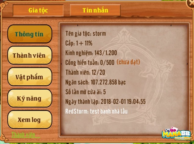 Tên gia tộc hay trong game chia sẻ áp dụng