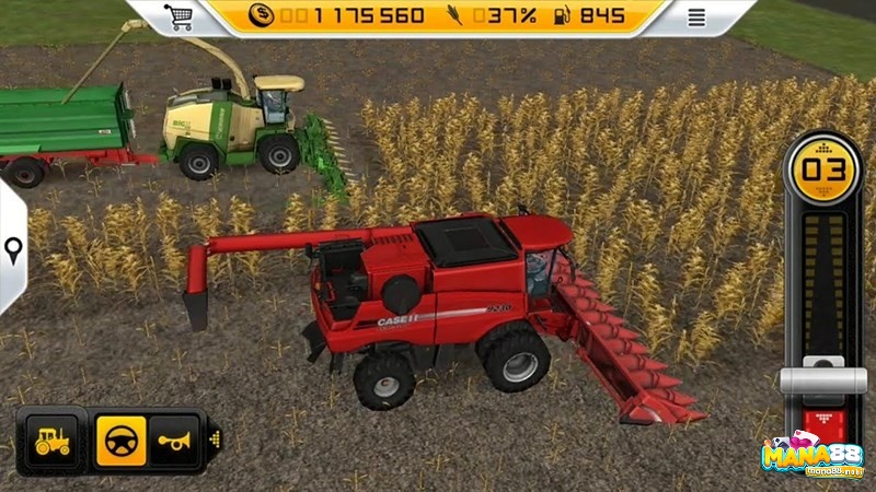 Farming Simulator 14 là nền tảng vững chắc cho trải nghiệm giả lập nông nghiệp trên di động