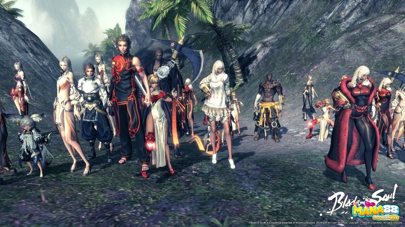 Người chơi có thể chọn lựa nhiều lớp nhân vật trong Online Blade & Soul