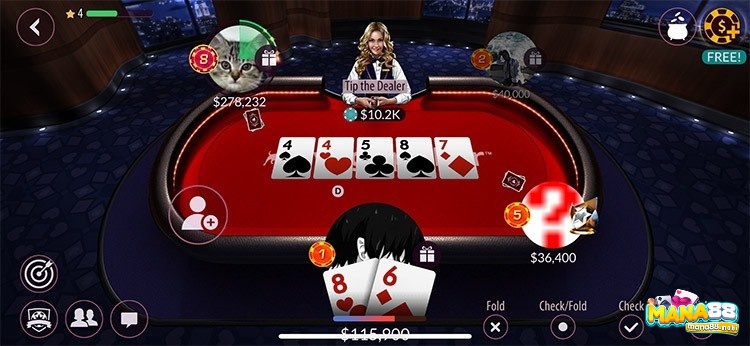 Quy định 4 vòng cược tố trong poker