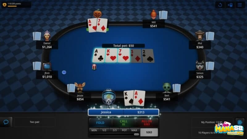 Cách xác định người thắng trong poker