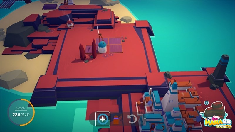 Game Islanders sở hữu một hệ thống công trình kiến trúc đa dạng