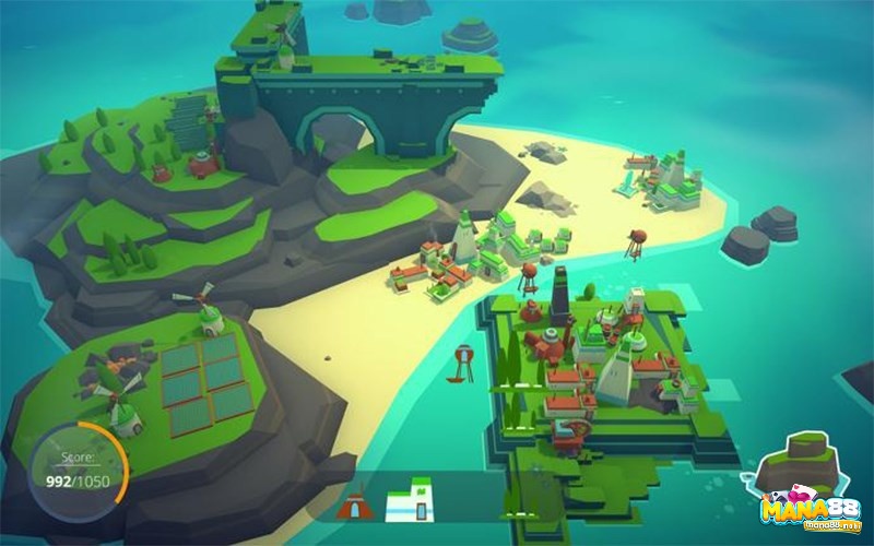 Game Islanders sở hữu một phong cách đồ họa tối giản nhưng vô cùng tinh tế