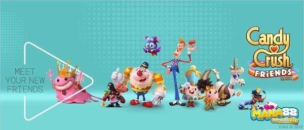 Tận dụng kỹ năng độc đáo của từng bạn đồng hành trong Candy Crush Friends Saga
