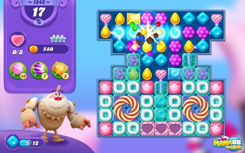 andy Crush Friends Saga – nối 3 kẹo, chơi đa nhiệm vụ