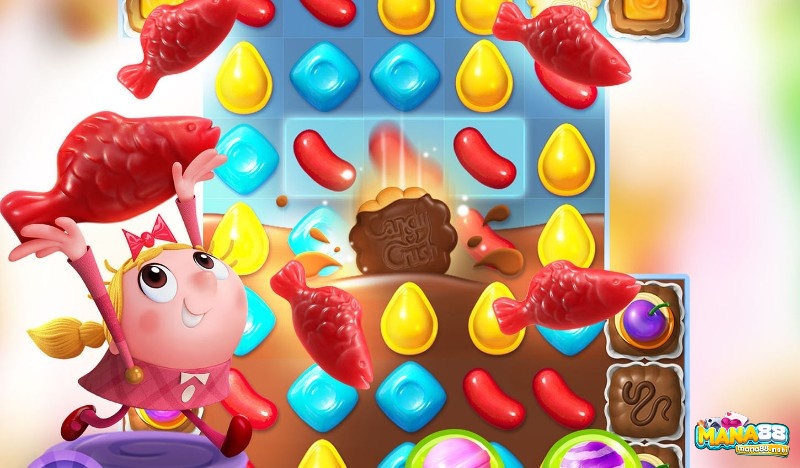 Đắm chìm trong thế giới kẹo ngọt đầy sắc màu của Candy Crush Friends Saga với tông màu tươi sáng