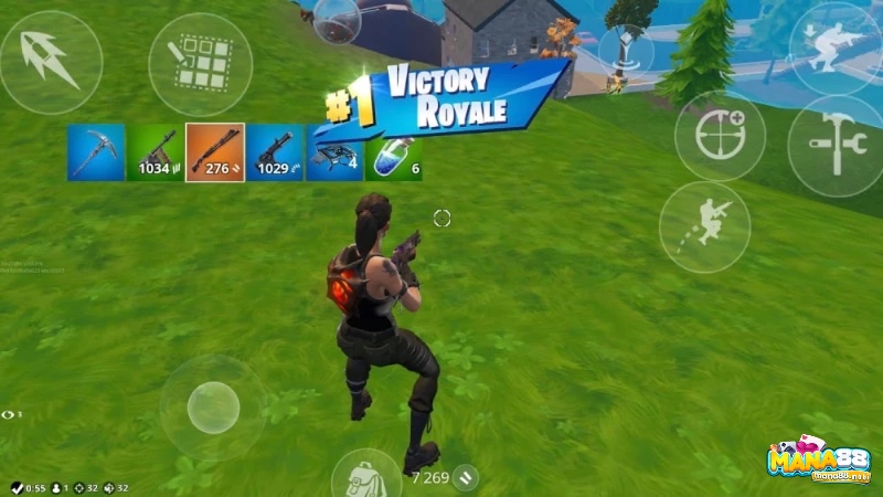 Fortnite Mobile – battle royale đa nền tảng với khả năng xây dựng chiến thuật độc đáo.
