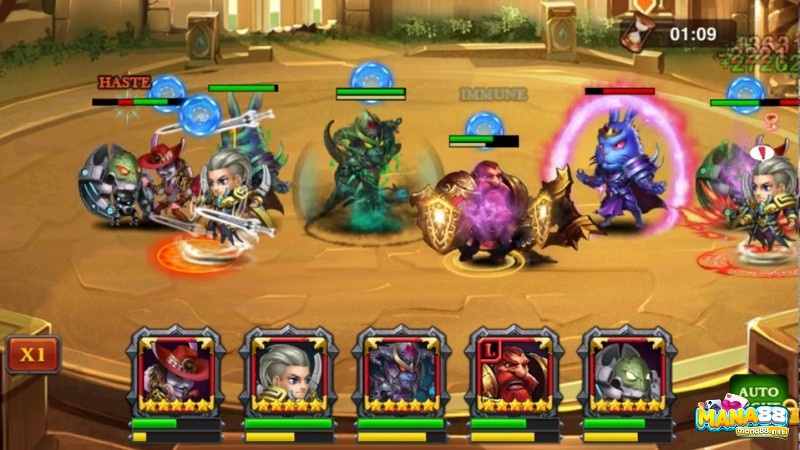 Đồ họa sống động và hiệu ứng bắt mắt làm game thẻ tướng thêm hấp dẫn với người chơi.