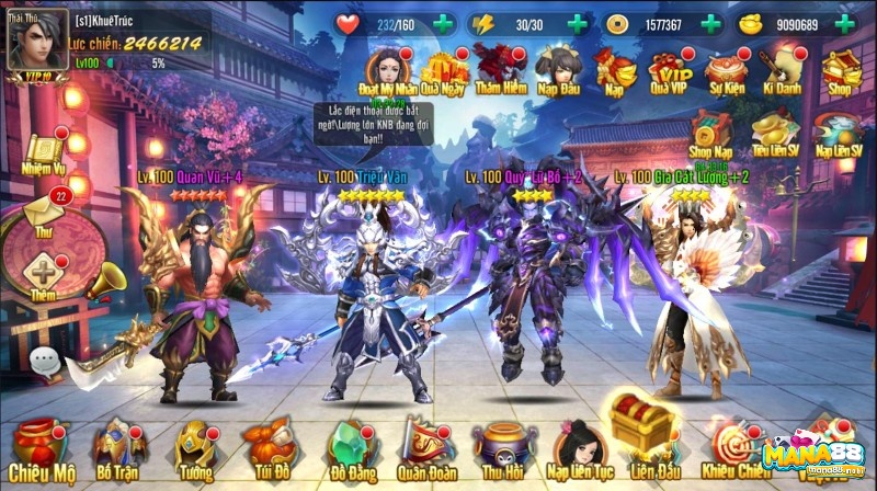 Cốt truyện hấp dẫn và thế giới game độc đáo tạo trải nghiệm nhập vai cho game thẻ tướng.