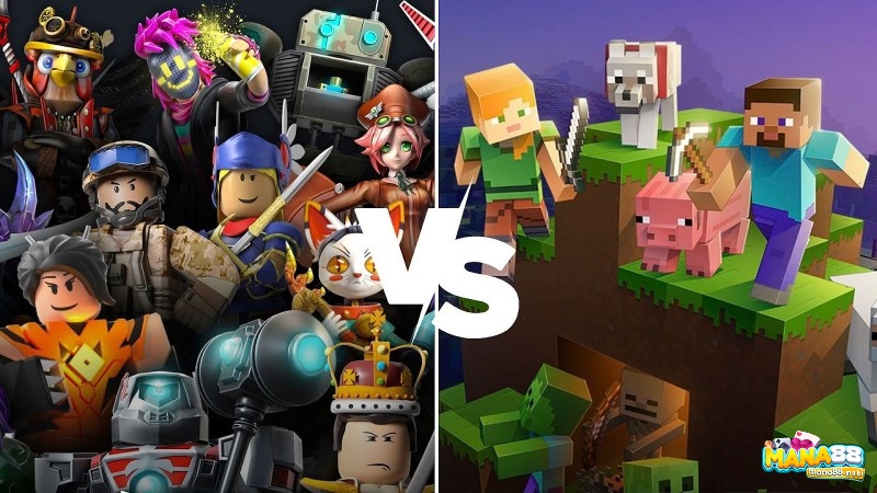 Sáng tạo và tự do là yếu tố giúp Minecraft và Roblox duy trì vị trí trong top game PC nhiều người chơi nhất thế giới.