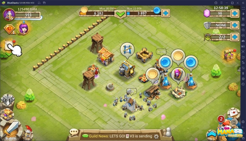 Castle Clash hấp dẫn bởi kho tướng đa dạng, hiệu ứng kĩ năng bắt mắt và nhiều chế độ cho bạn cày cuốc