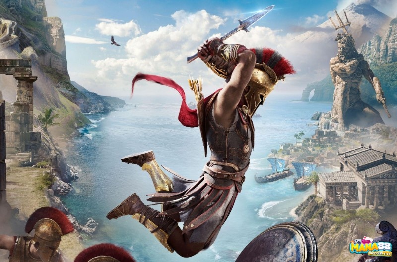 Thế giới Hy Lạp rộng lớn cùng các trận hải chiến kịch tính mang đến trải nghiệm khám phá sâu sắc.