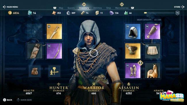 Gợi ý kỹ năng, khám phá và chiến đấu giúp người mới dễ dàng hòa nhập vào thế giới Odyssey.