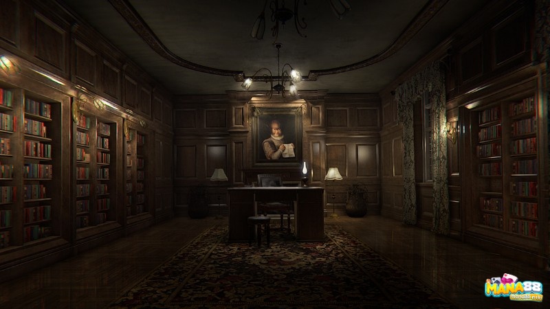Game Layers of Fear (2016) có đồ họa đẹp mắt được thiết kế tỉ mỉ tạo nên bầu không khí u ám và kinh dị