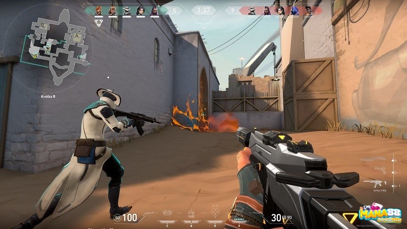 Valorant là một tựa game online PC nhẹ có lối chơi bắn súng góc nhìn thứ nhất hấp dẫn và kịch tính