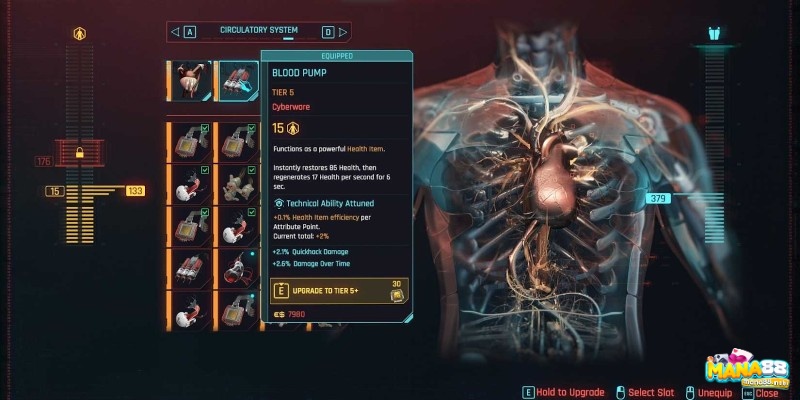 Cơ chế hồi máu trong Cyberpunk 2077 với thời gian chờ khiến combat cần tính toán hơn