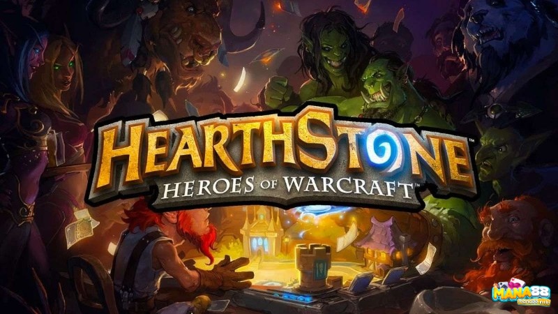 Hearthstone online với hai người chơi đấu bài chiến thuật trên giao diện trận đấu trực tuyến