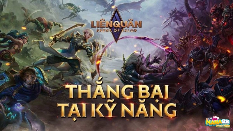 Liên Quân Mobile với giao tranh đội hình, bản đồ MOBA quen thuộc và hệ thống tướng đa dạng