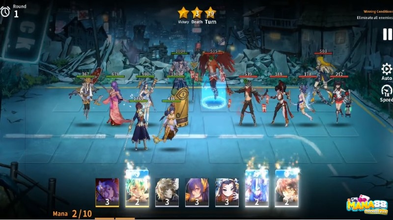 Game mobile nhập vai đánh theo lượt với đội hình chiến thuật trên điện thoại