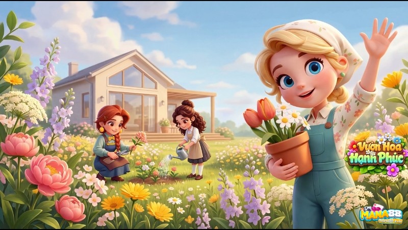 Vườn Hoa Hạnh Phúc phù hợp với game thủ thích mô phỏng, trang trí và lối chơi thư giãn