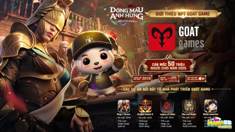 Bloodline Dòng Máu Anh Hùng nổi bật với lối chơi thẻ tướng 6vs6 và bối cảnh fantasy phương Tây